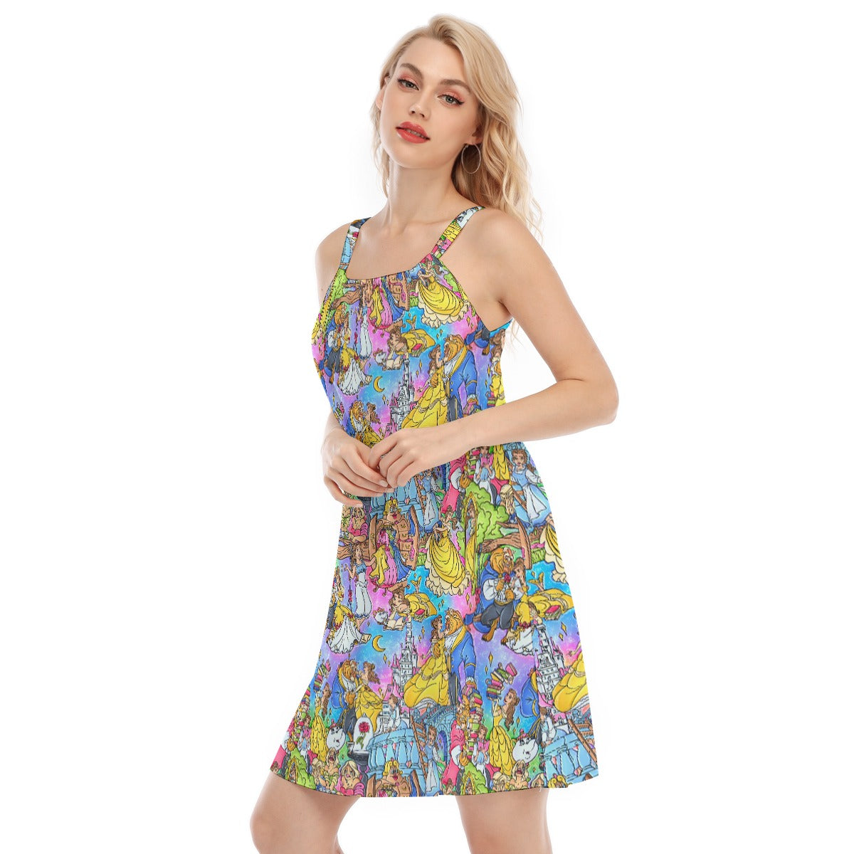 Enchanted Tale Storybook Scenes - Women’s Adjustable Sundress