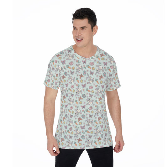 Springtime Bunny Cheer - Men's Short Sleeve T-Shirt