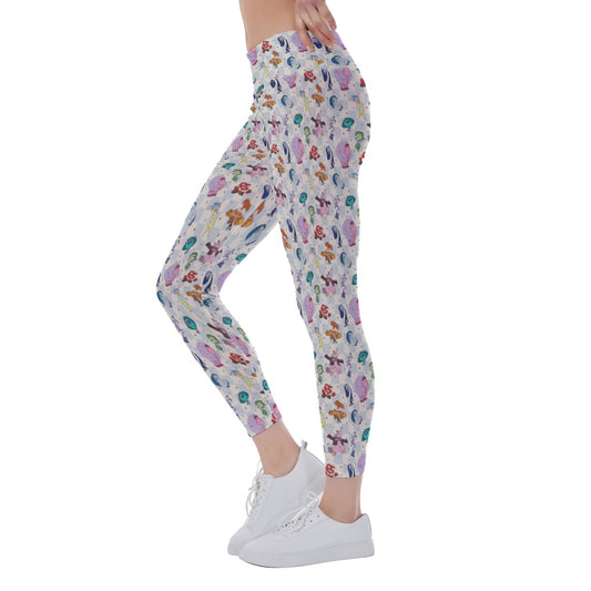 Blue Check Emotional Spectrum - Women's Yoga Leggings