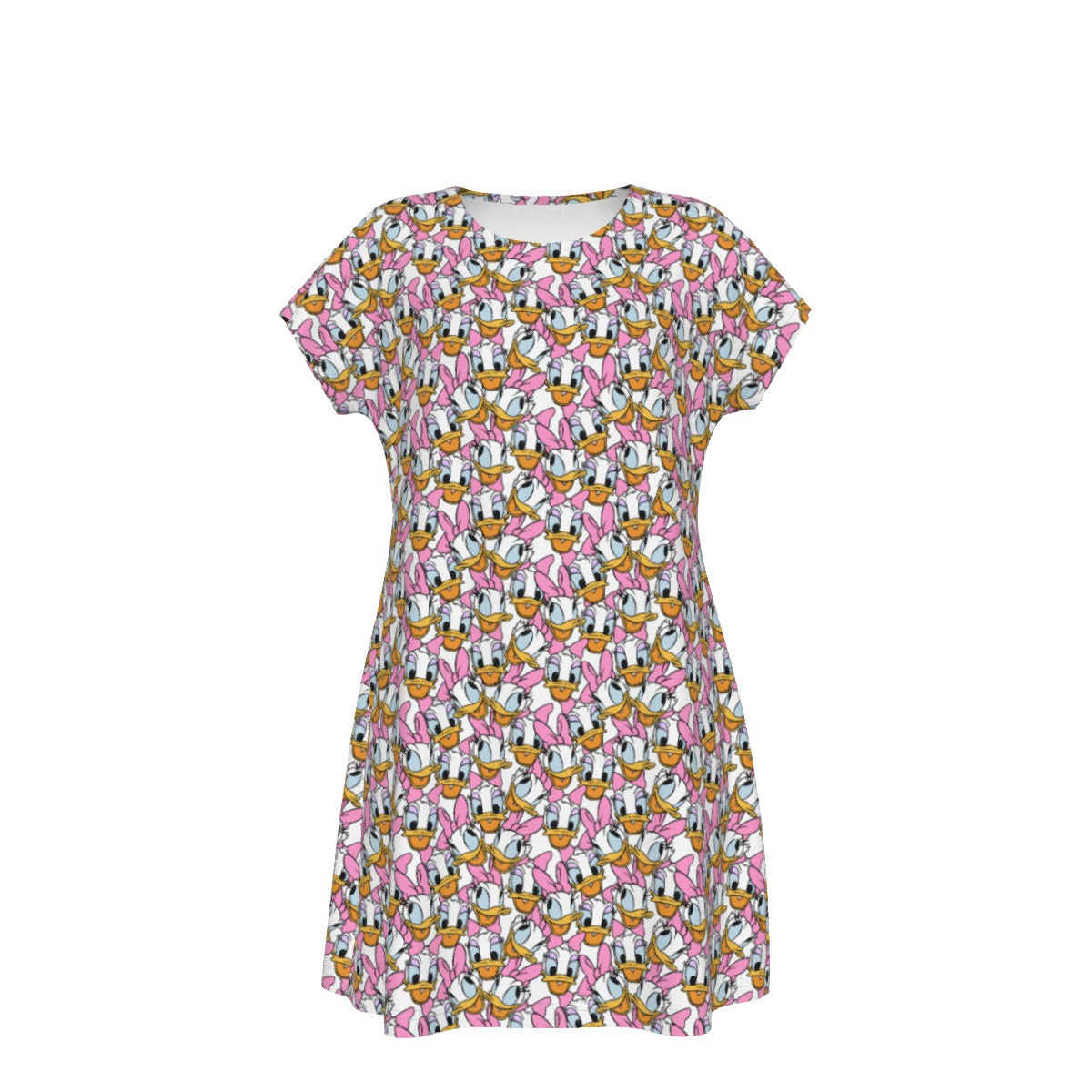 Many Faces of Sassy Duck - Women's T-Shirt Dress