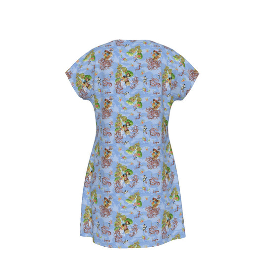Briar Patch Splash - Women's T-Shirt Dress