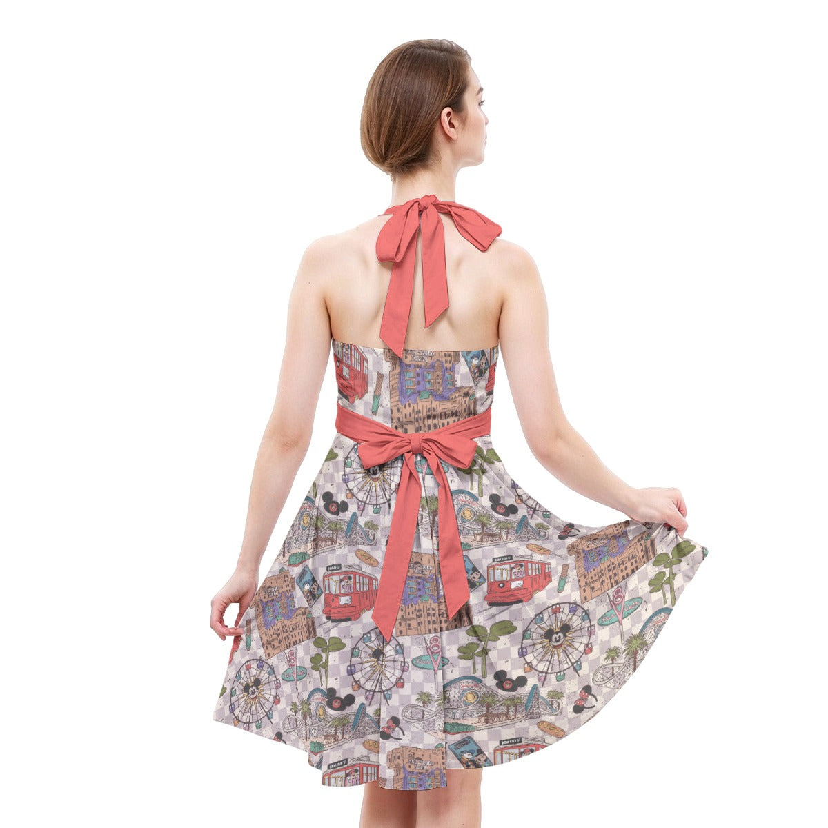 Original DCA - Women's Halter Vintage Pocket Dress