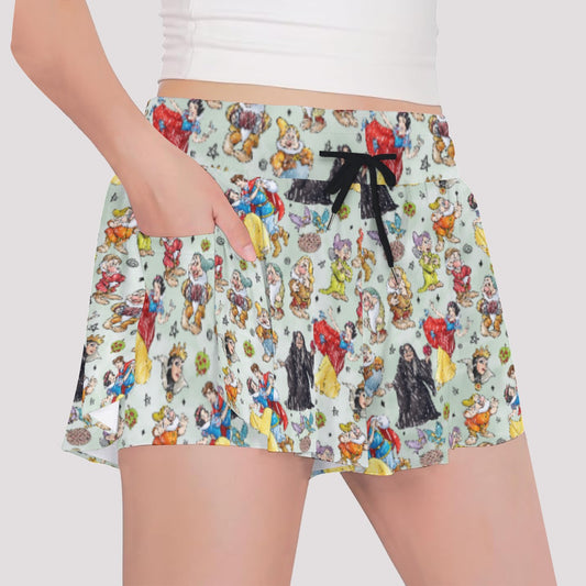 Fairest Crew Sketch - Girls’ Flowy Pocket Shorts