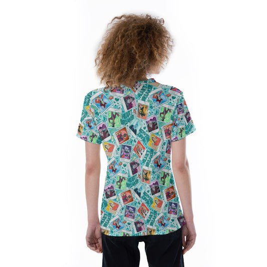 Heartbreaker Villaintine - Women's Short Sleeve V-Neck T-Shirt