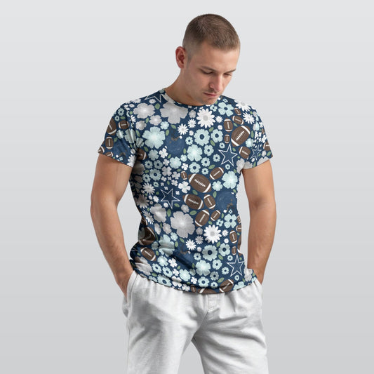 Blue Star Blooms - Men's Short Sleeve T-Shirt
