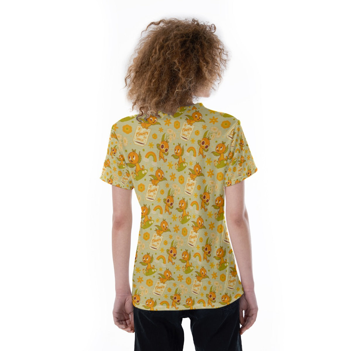 Vintage Citrus Garden - Women's Short Sleeve V-Neck T-Shirt