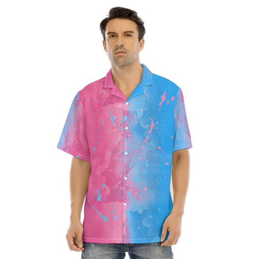 Pink or Blue Fairytale Dress - Men's Hawaiian Button Up Shirt