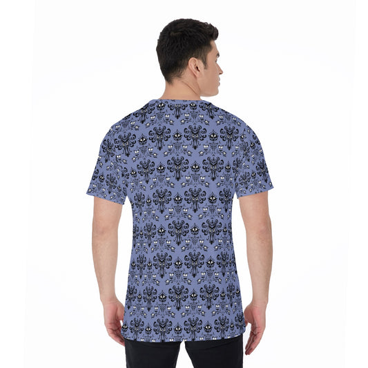Spooky Mansion Wallpaper - Men's Short Sleeve T-Shirt