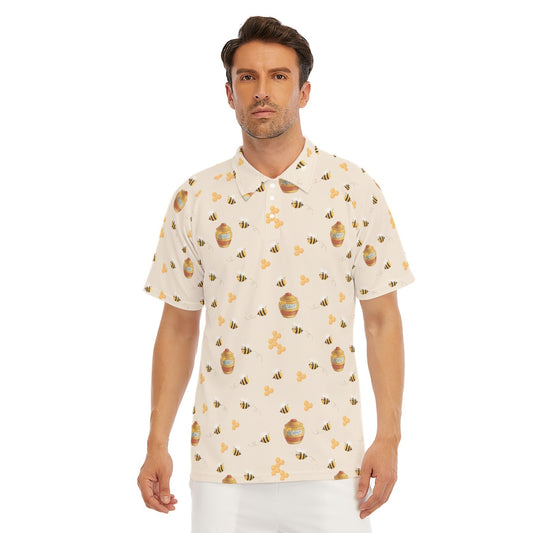 Sweet Hunny Pot & Bees - Men's Polo Shirt