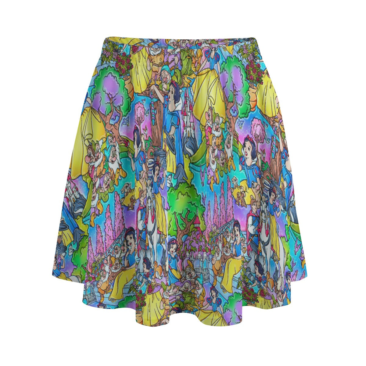 Fairest Princess Storybook Scenes - Women's Pocket Skater Skirt