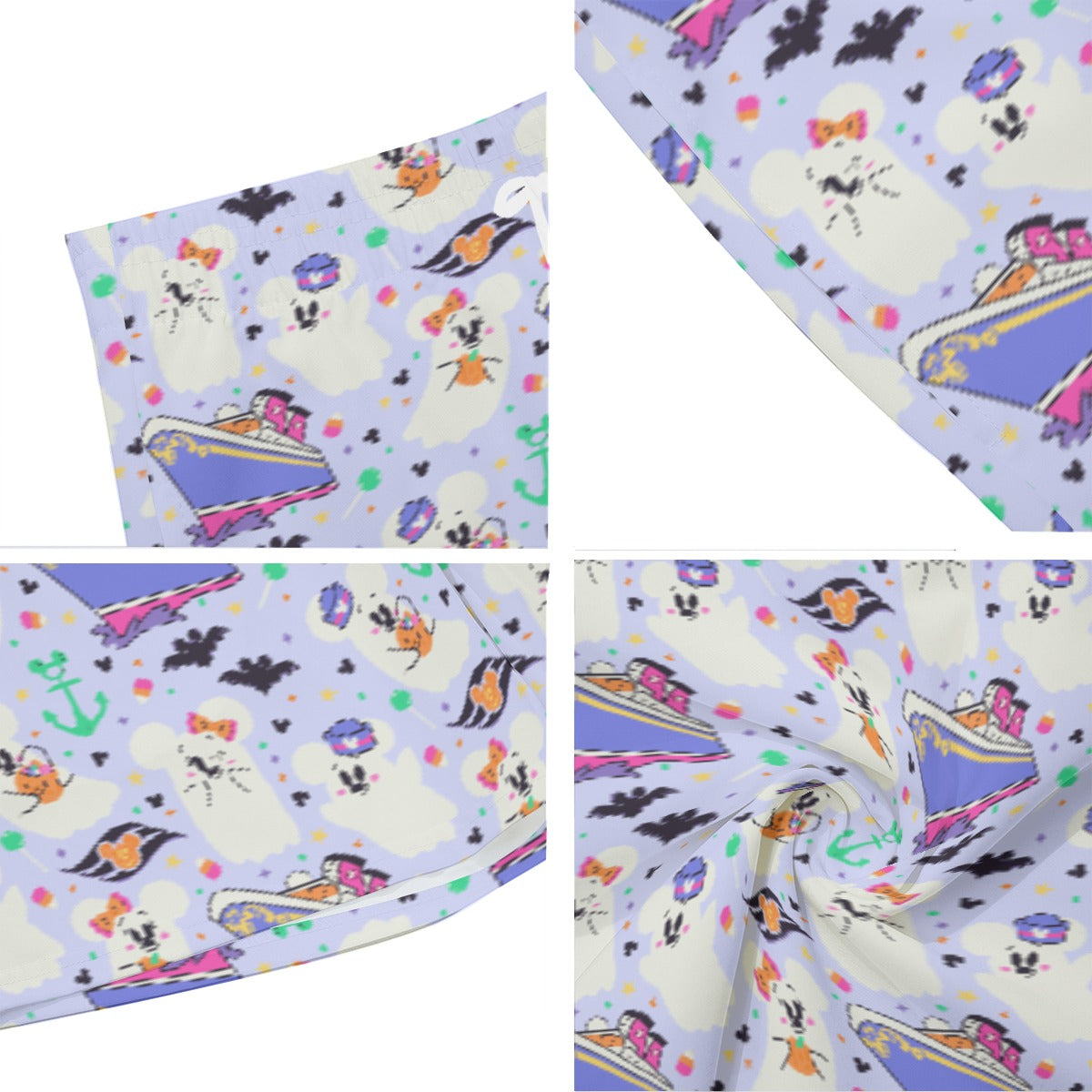 Spooky Sea Ghosts - Men’s Pocket Beach Shorts