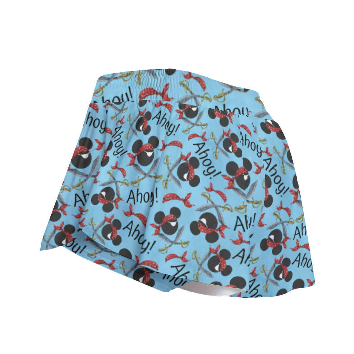 Pirate Mouse Ahoy! - Women's Flowy Pocket Shorts