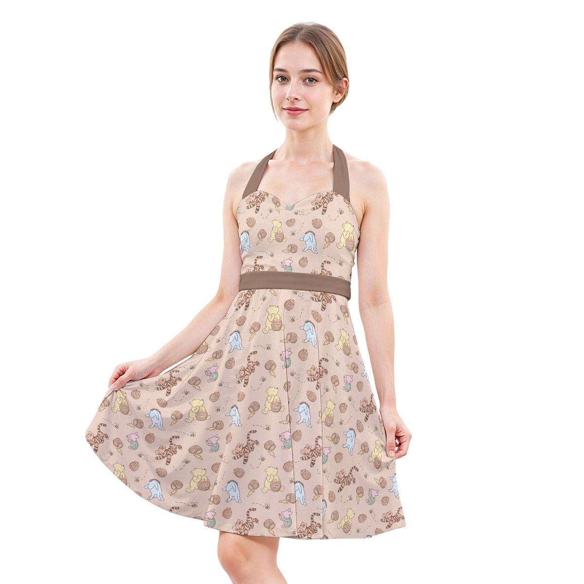 Honey Pot Daydreams - Women's Halter Vintage Pocket Dress
