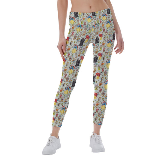 Fairest Crew Sketch - Women's Yoga Leggings
