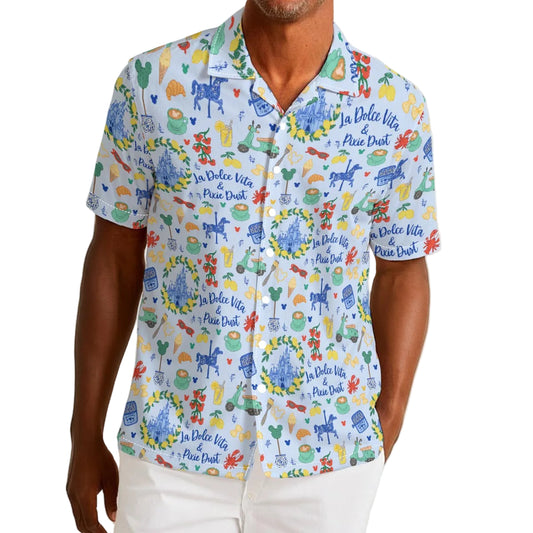 Sweet Life Pixie Dust - Men’s Cotton-Rich Button Up Shirt