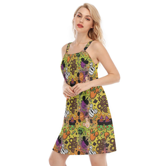 Monster Snacks Treats - Women’s Adjustable Sundress