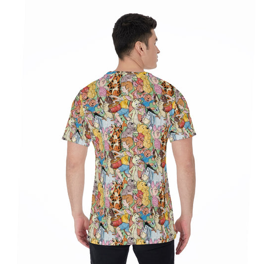 Sketched Hundred Acre Crew - Men's Short Sleeve T-Shirt