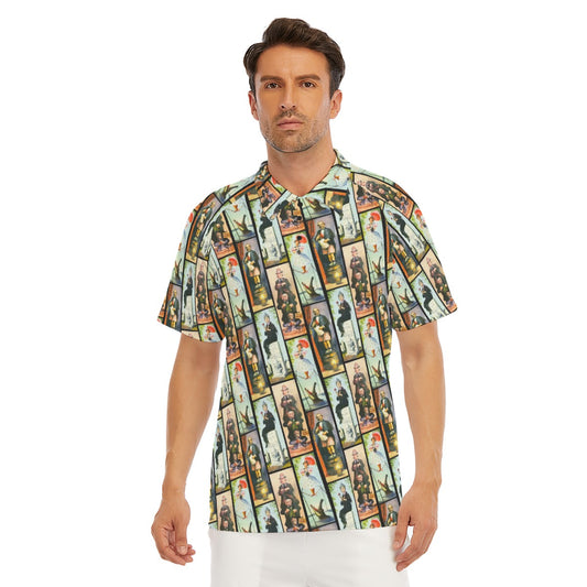 Stretch Room Portraits - Men's Polo Shirt