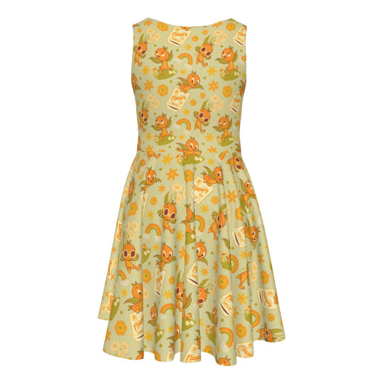 Vintage Citrus Garden - Kid's Sleeveless Skater Dress