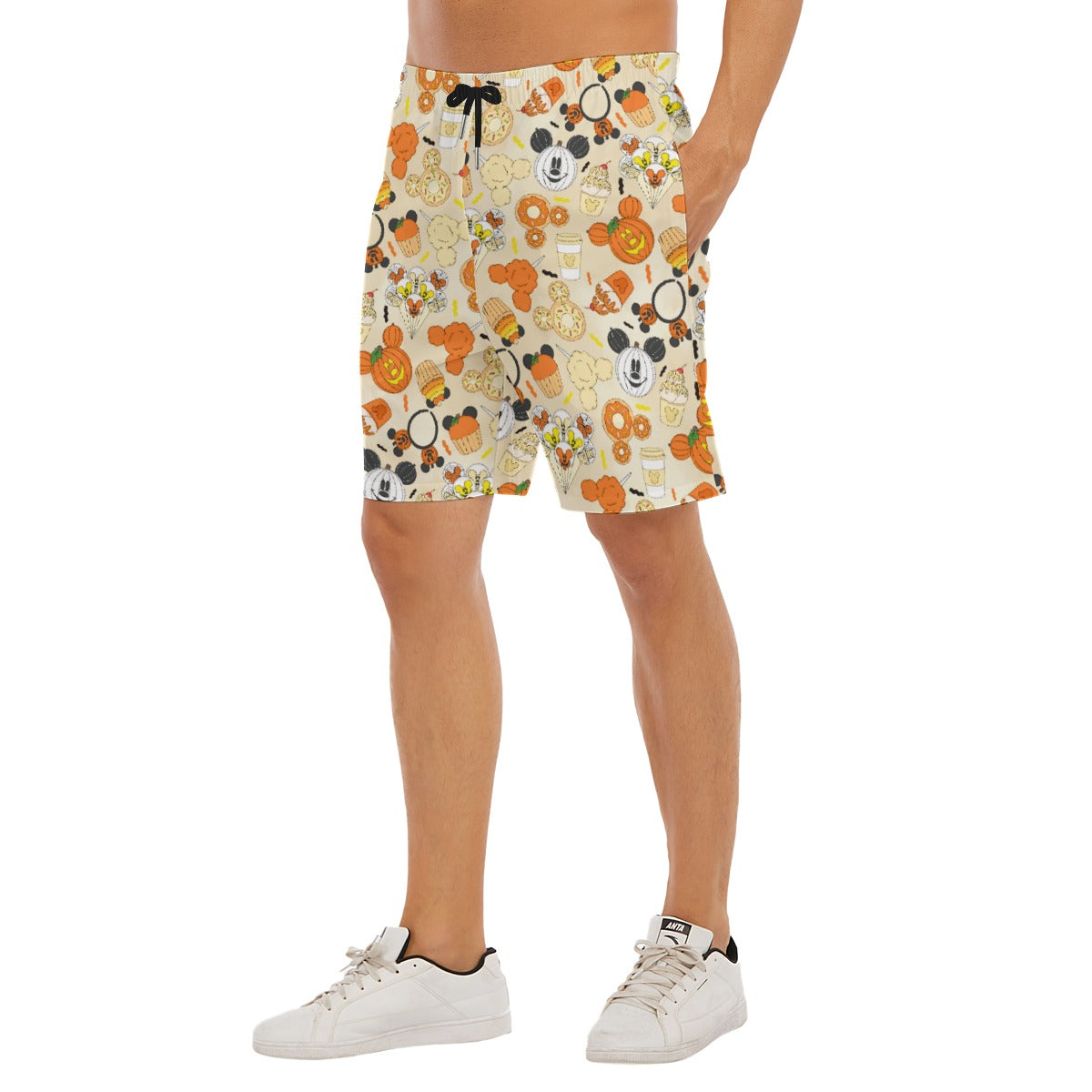 Disney Halloween Snacks - Men’s Pocket Beach Shorts