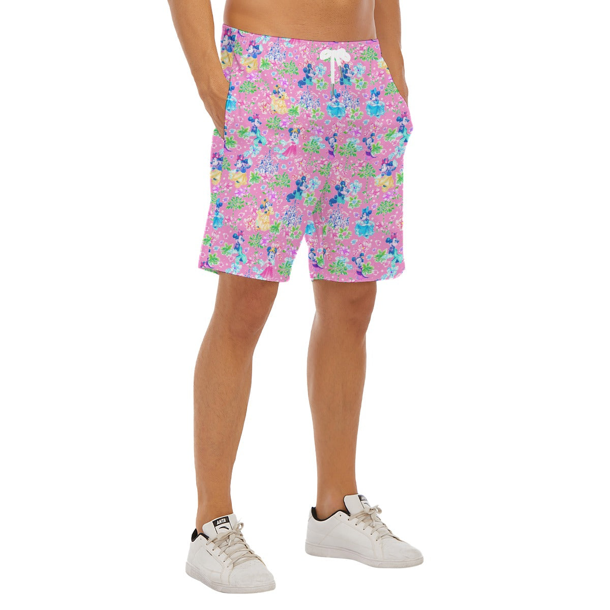 Princess Palm Party - Men’s Pocket Beach Shorts