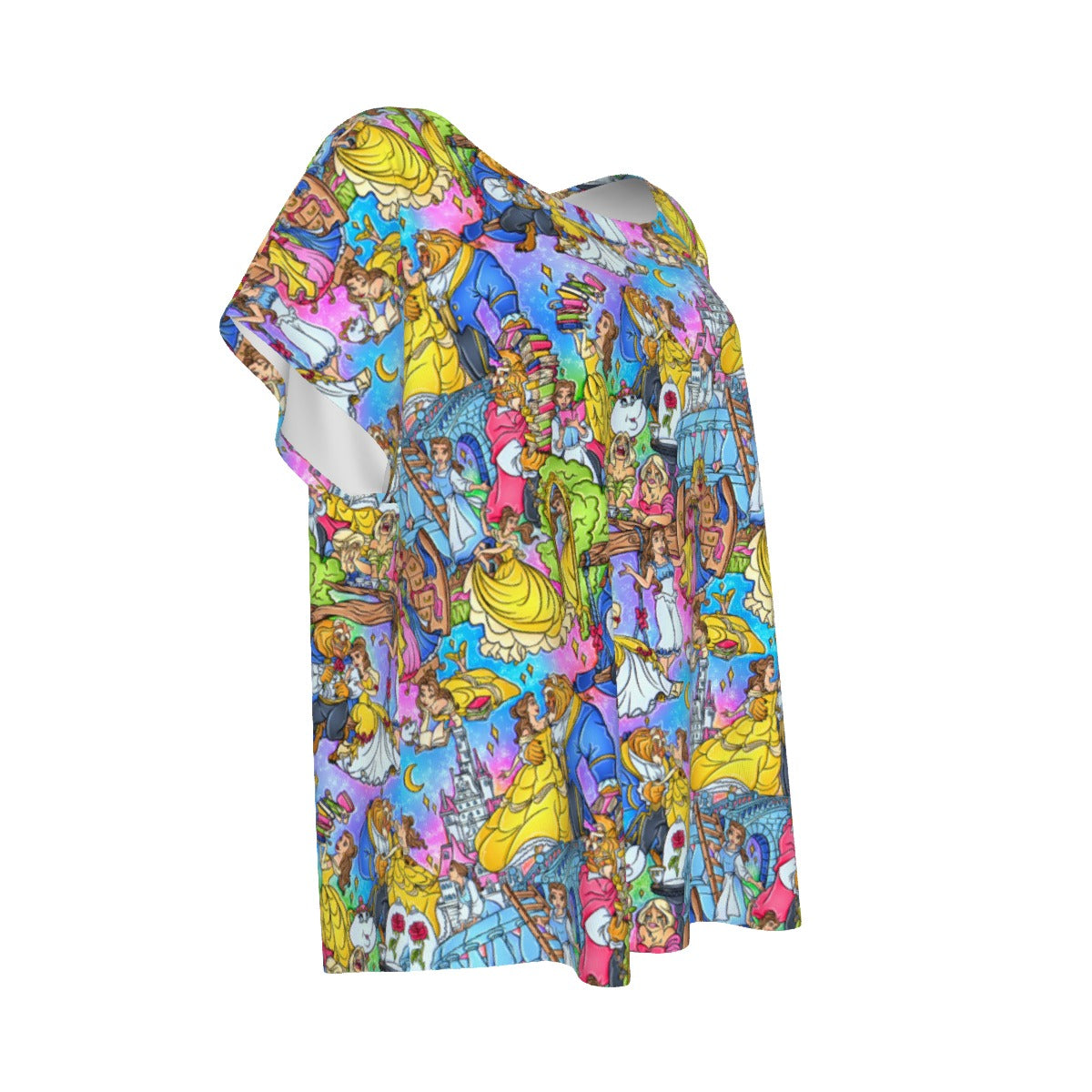 Enchanted Tale Storybook Scenes - Women’s Relaxed Fit Scoop Tee