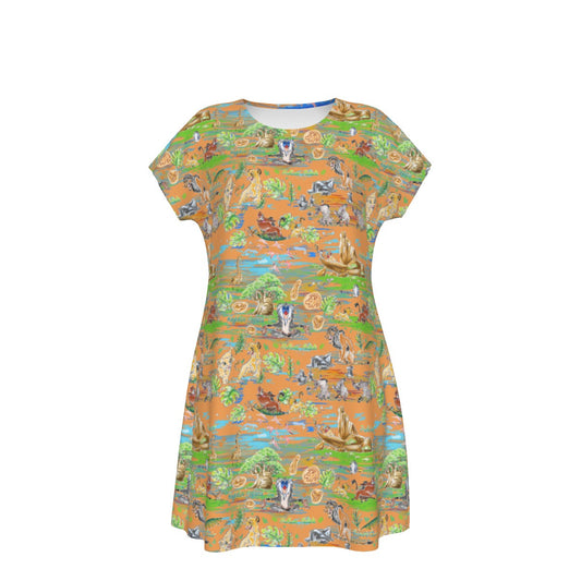 Savanna Sunset Stories - Women's T-Shirt Dress
