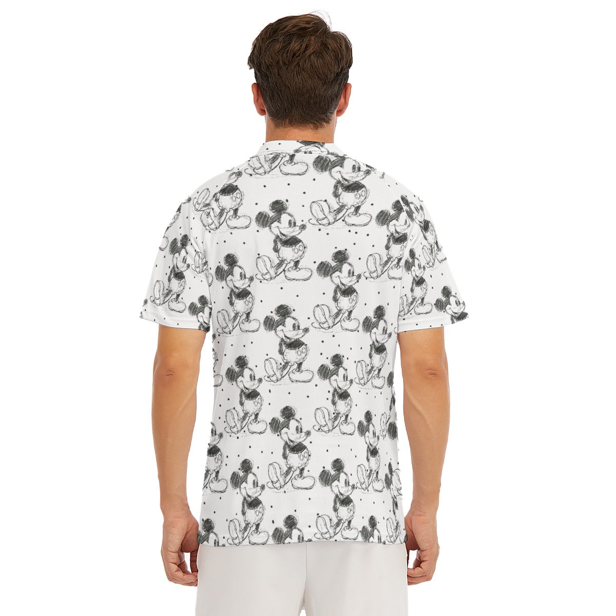 Sketch of Classic Mouse - Men's Polo Shirt