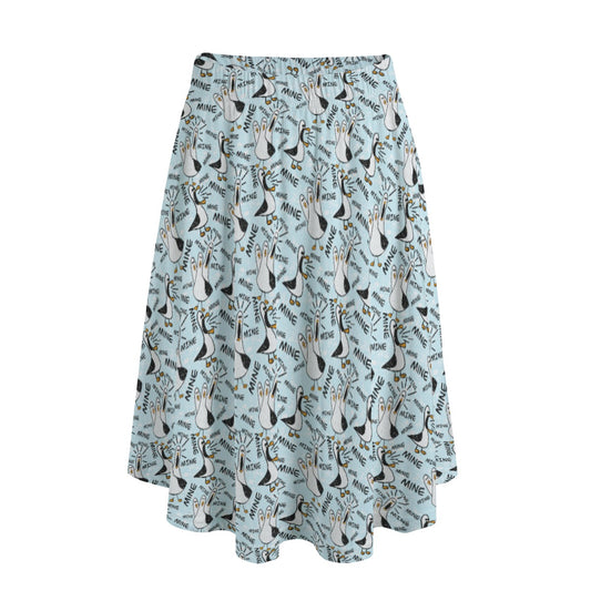 Mine Mine Mine Seagulls - Women’s Pocket Midi Skirt