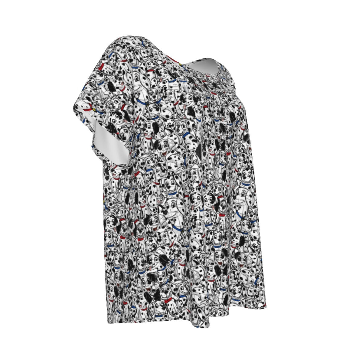 Sketchy Spotted Puppies - Women’s Relaxed Fit Scoop Tee