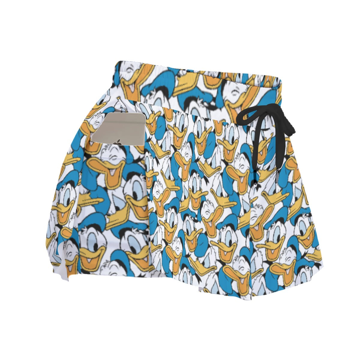 Many Faces of Feisty Duck - Women's Flowy Pocket Shorts