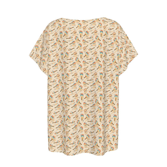 Retro Pickleball Volley - Women’s Relaxed Fit Scoop Tee