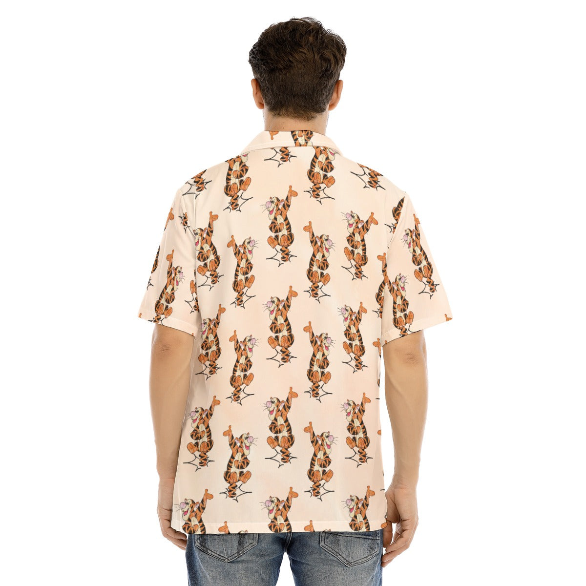Sketched Bouncing Buddy - Men's Hawaiian Button Up Shirt