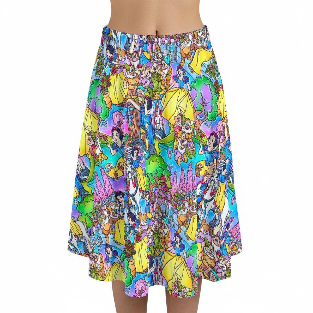 Fairest Princess Storybook Scenes - Women’s Pocket Midi Skirt