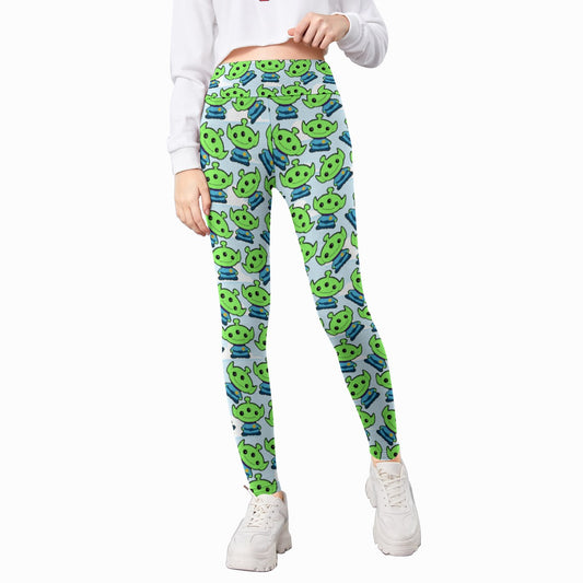 Little Green Space Aliens - Kid's Leggings