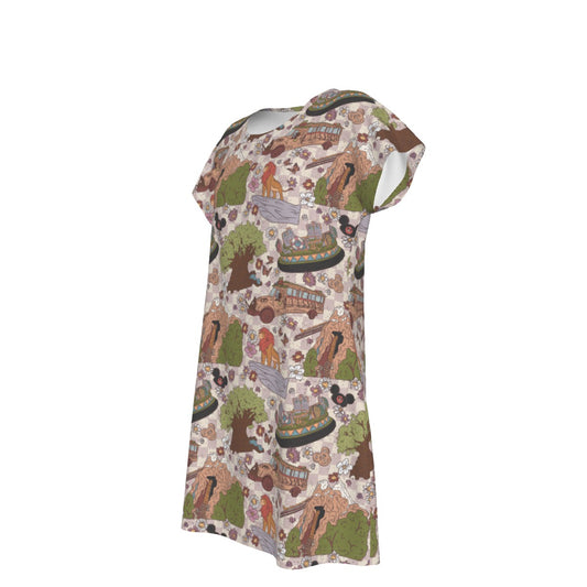 Hand Drawn AK - Women's T-Shirt Dress