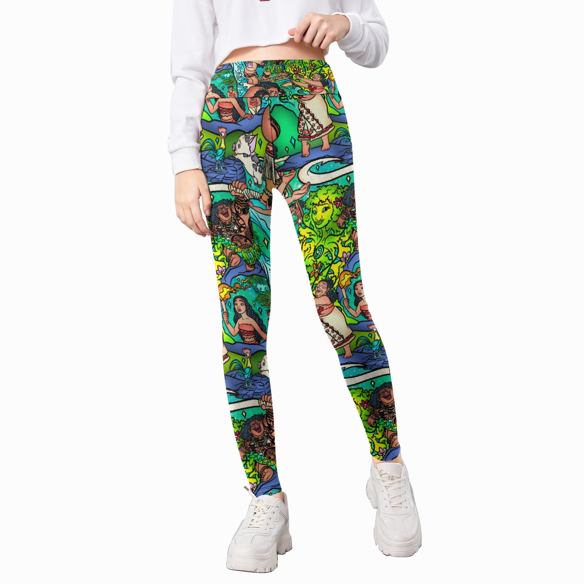 Ocean Voyager Storybook Scenes - Kid's Leggings