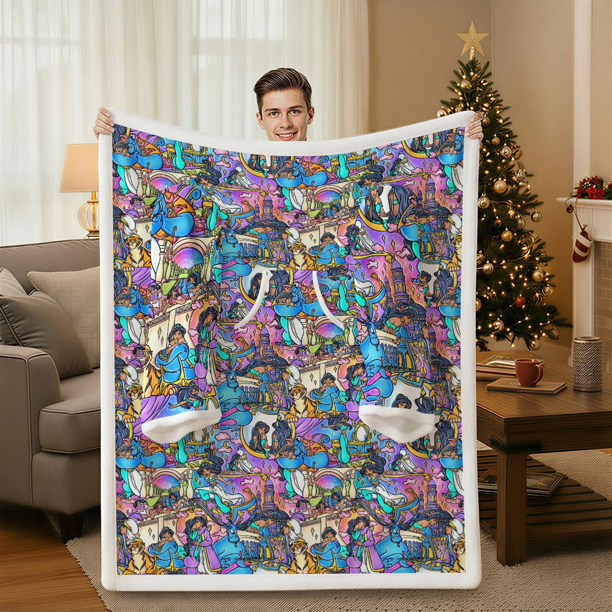 Magic Carpet Storybook Scenes - Wearable Blanket Hoodie