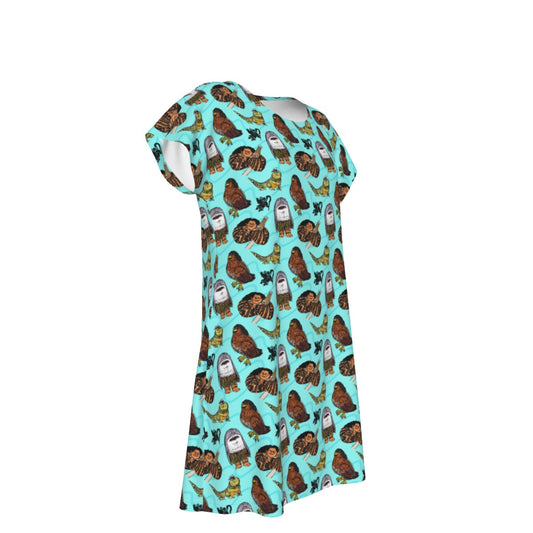 Shapeshifting Island Hero - Women's T-Shirt Dress