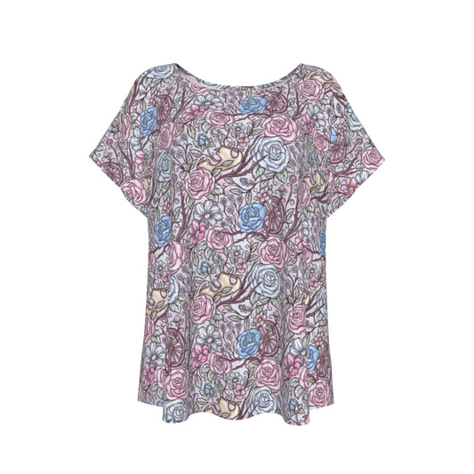 Fairytale Florals – Sleeping Enchantment - Women’s Relaxed Fit Scoop Tee