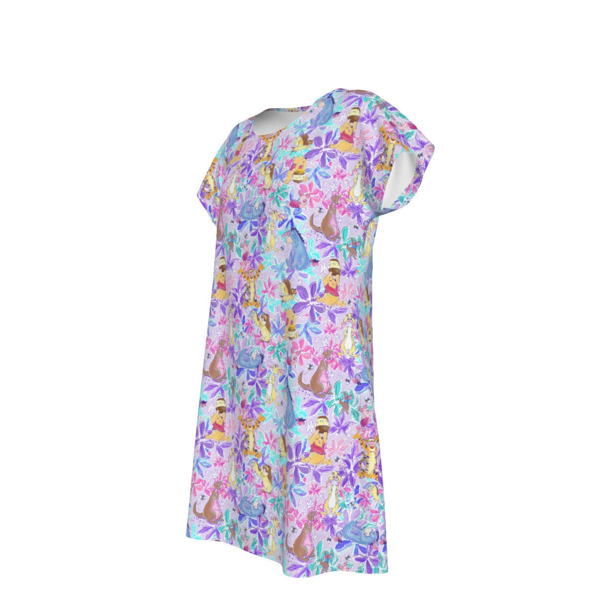 Storybook Friends in Bloom - Women's T-Shirt Dress