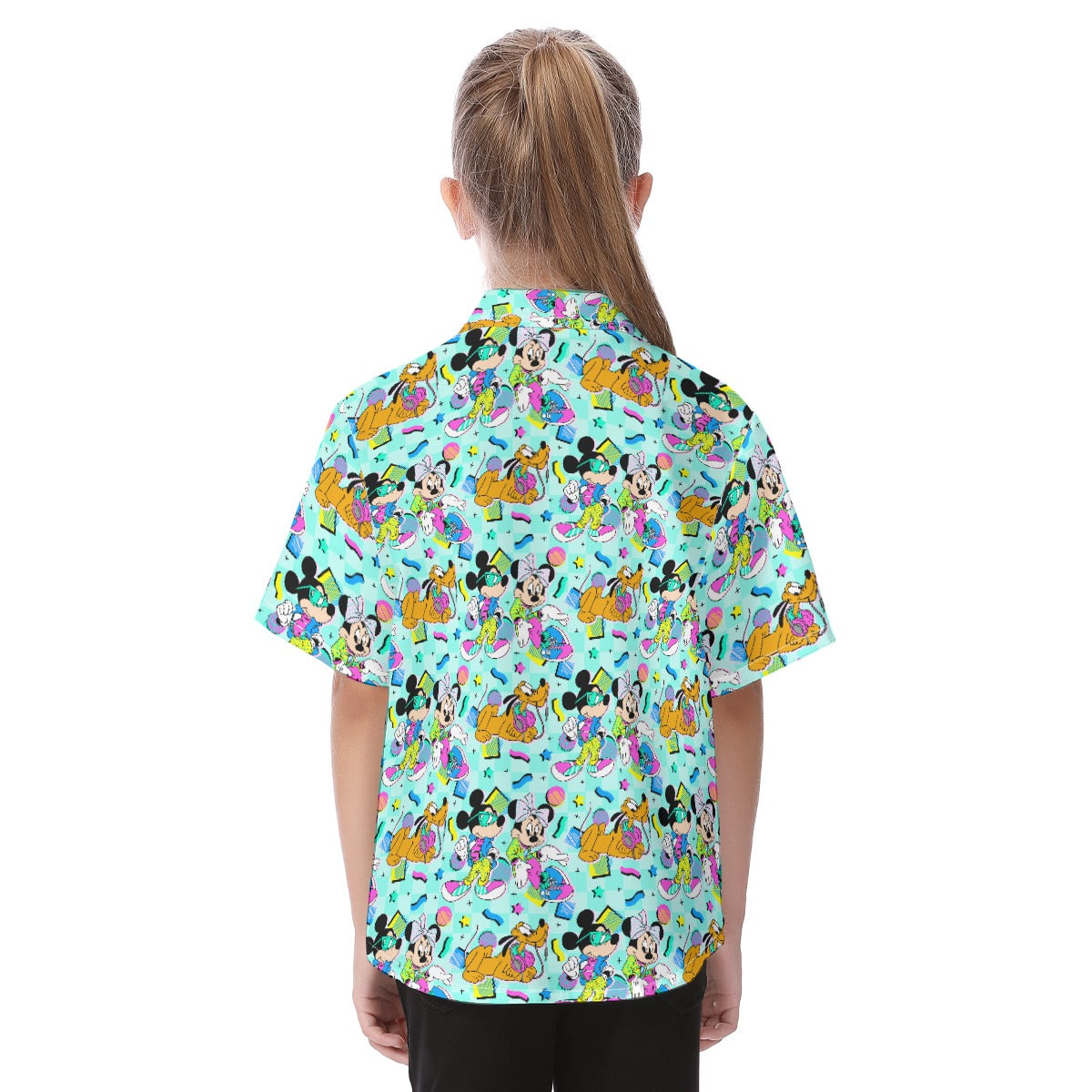 80s Pop Party Pals - Kid's Hawaiian Button Up Shirt