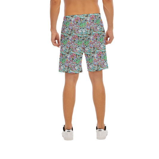 Tattoo Hearts Spooky Crew - Men’s Pocket Beach Shorts