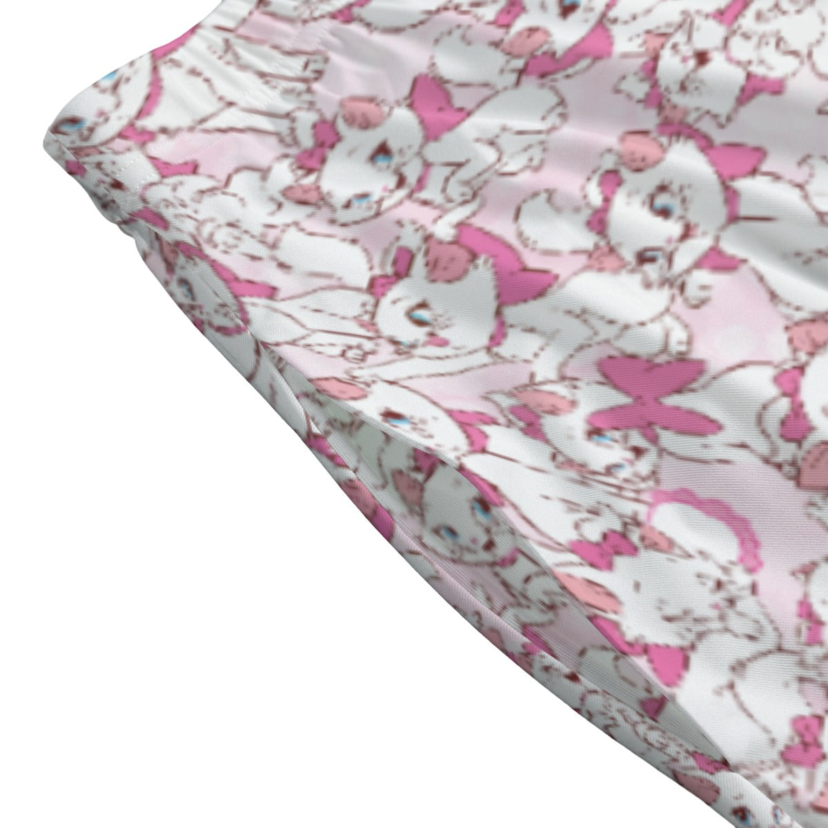 Sweet Kitten with Pink Bow - Women’s Pocket Midi Skirt