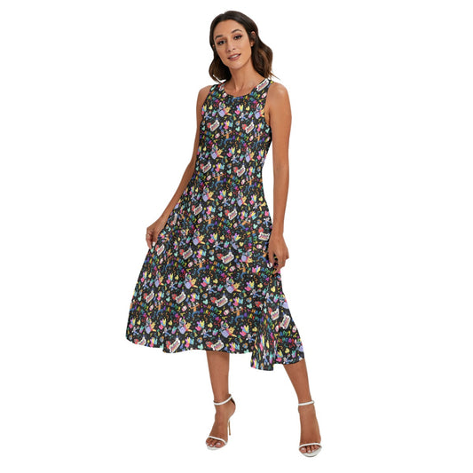Happy Birthday Celebration - Women’s Diagonal Pocket Midi Dress