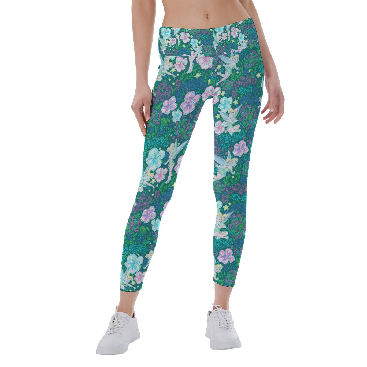 Pixie in Neon Blooms - Women's Yoga Leggings