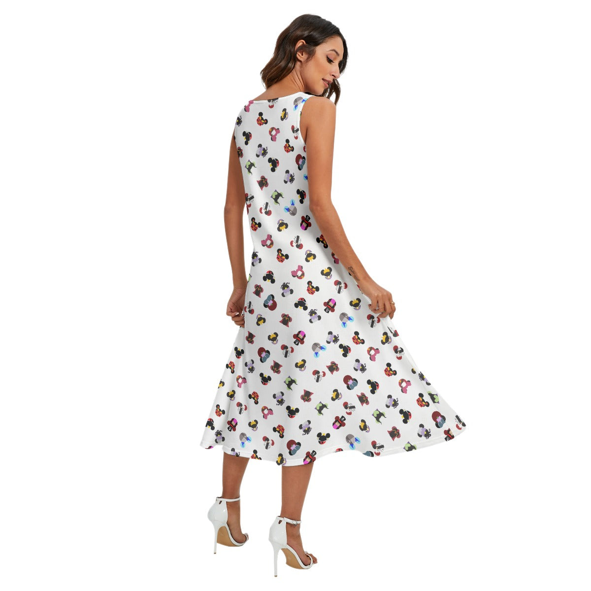Wicked Mouse Ears - Women’s Diagonal Pocket Midi Dress