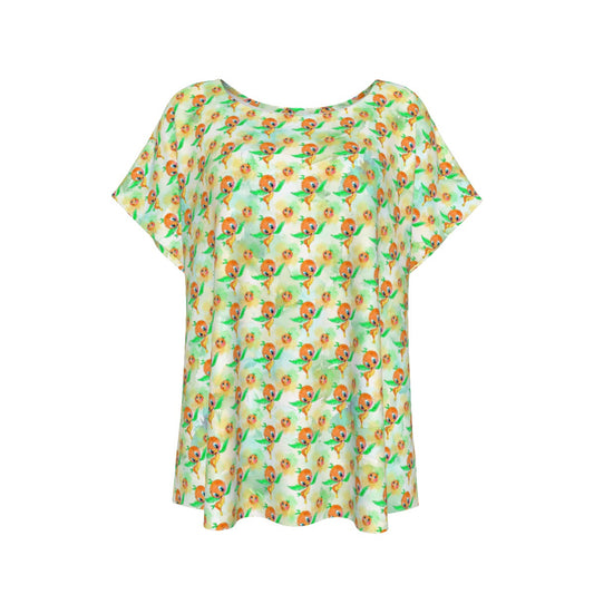 Sunny Citrus Thoughts - Women’s Relaxed Fit Scoop Tee