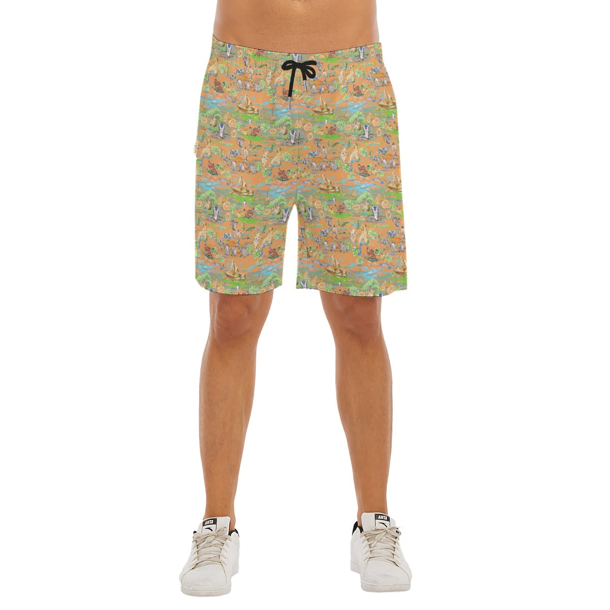 Savanna Sunset Stories - Men’s Pocket Beach Shorts