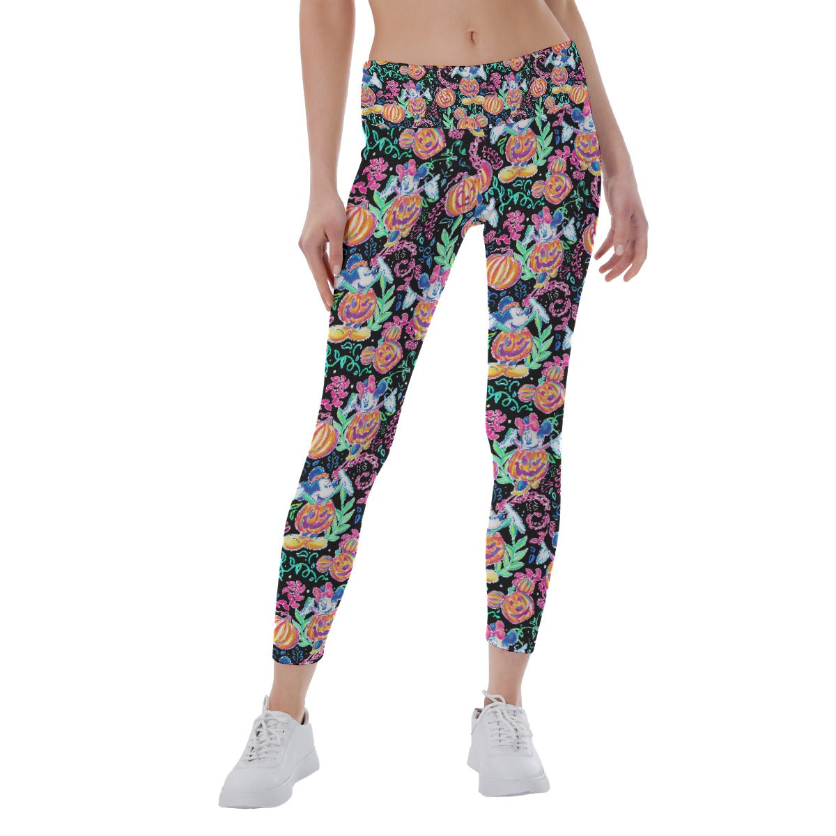 Mouse and Friends Pumpkin Parade - Women's Yoga Leggings